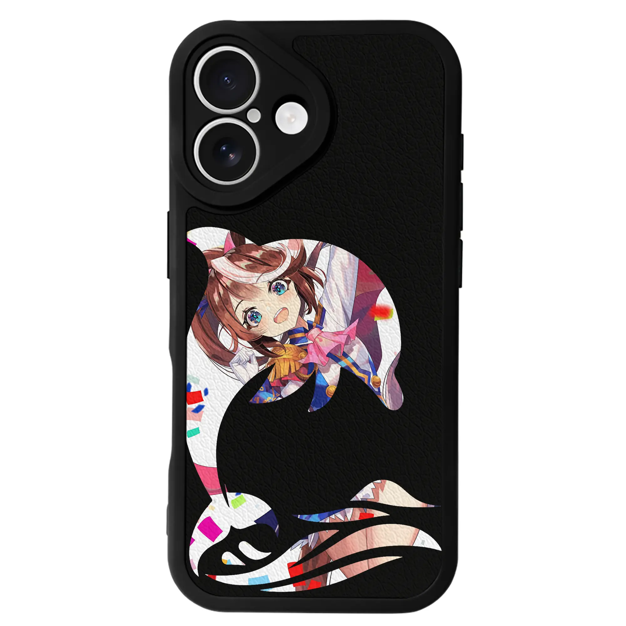 ウマ娘 プリティーダービー グッズ トウカイテイオー - IPhone 16シリーズ対応 ・ シリコンスマホケース ・ レザー調 ・ 高精度フィット ・ 耐衝撃 ・ ワイヤレス充電対応 ・ 精密カット